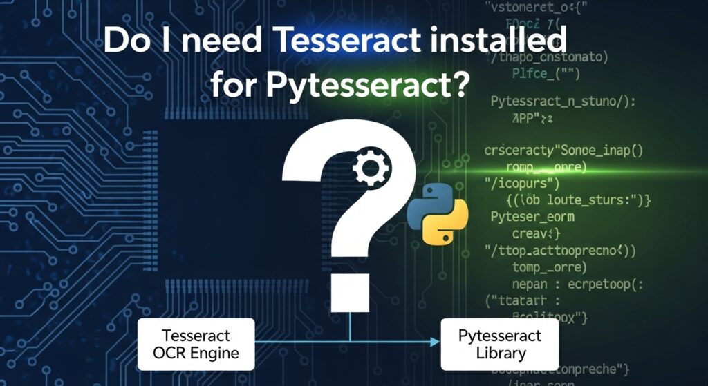 Do I need Tesseract installed for Pytesseract