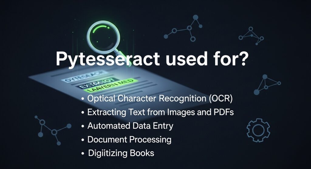 What is Pytesseract Used For?