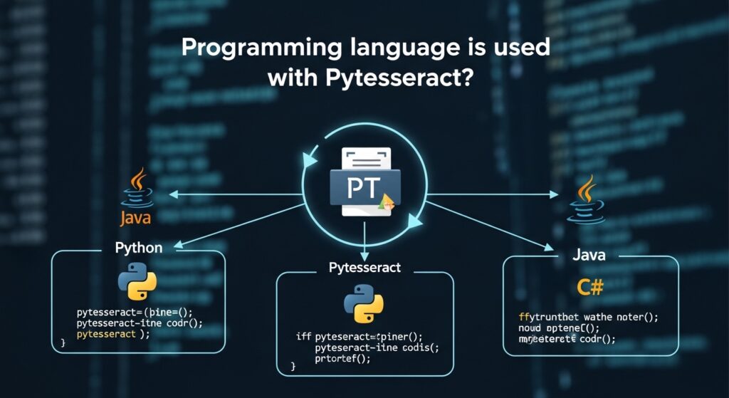 Which programming language is used with Pytesseract?
